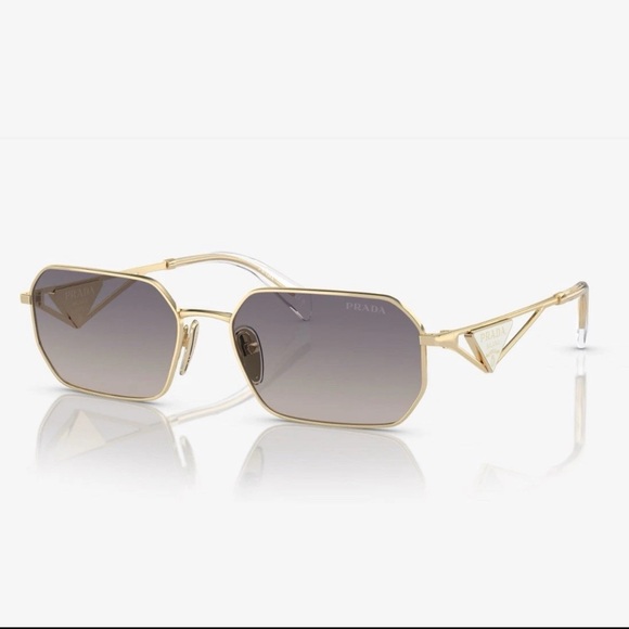 PRADA PR A51S ZVN30C Pale Gold 58 mm Sunglasses - Picture 1 of 15